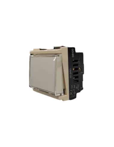 Botón de placa de identificación Vimar 08420 Serie 8000 1P No 10A 12-24V